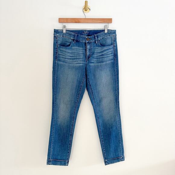 Ann Taylor LOFT Modern Skinny Ankle Jeans Dark Wash 29/8 - Picture 2 of 12